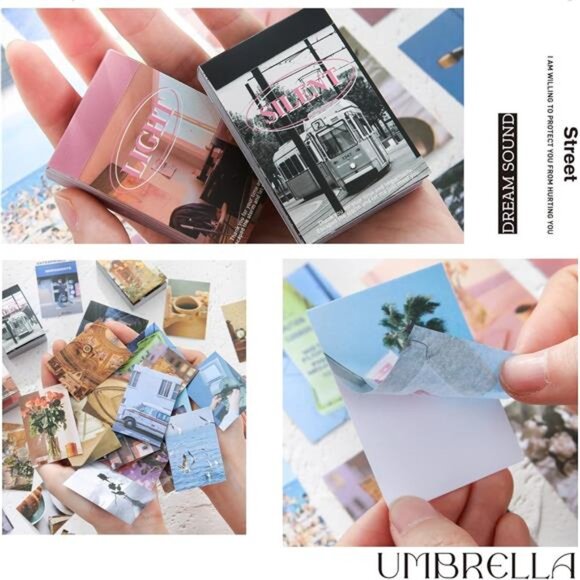 6 Sets 300Pcs Washi Stickers Book for Journaling,Daily Scenery Life Stuff Travel - Picture 4 of 7
